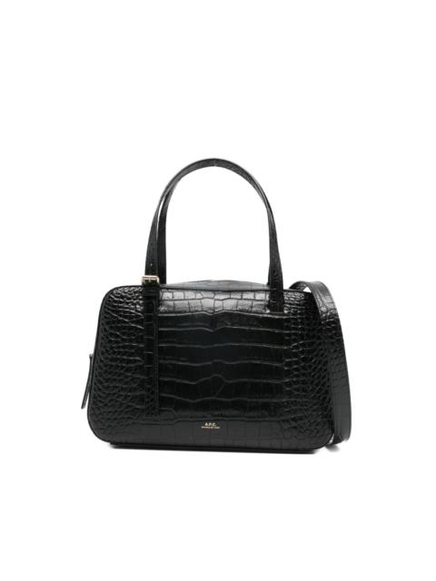 A.P.C. Virginie crocodile-effect shoulder bag