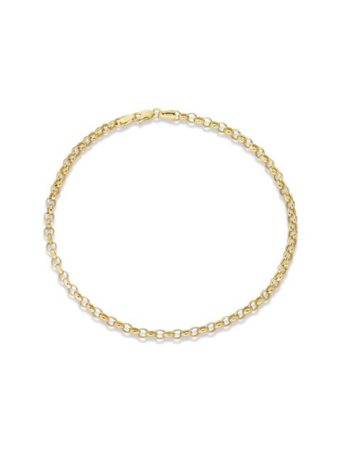 STONE AND STRAND Classic Rolo Anklet