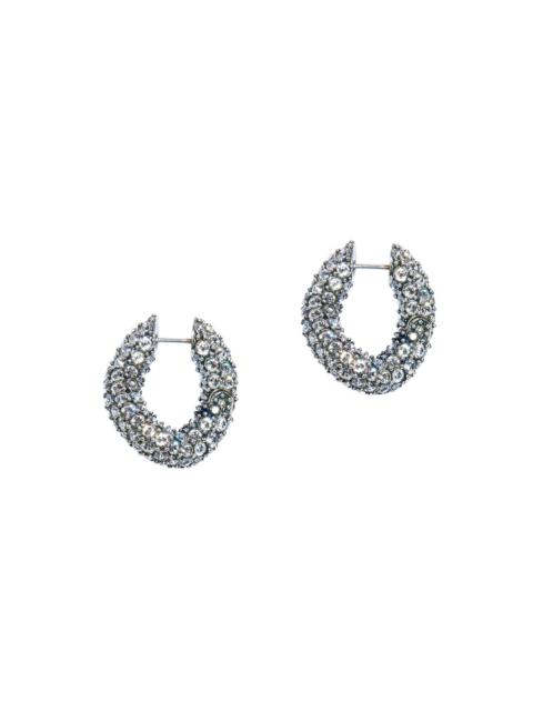 BALENCIAGA Women's Loop Earrings - Silver