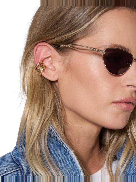 Ksubi STAKKED EAR CUFF SET GOLD