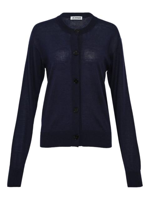 Jil Sander crew-neck button-up cardigan