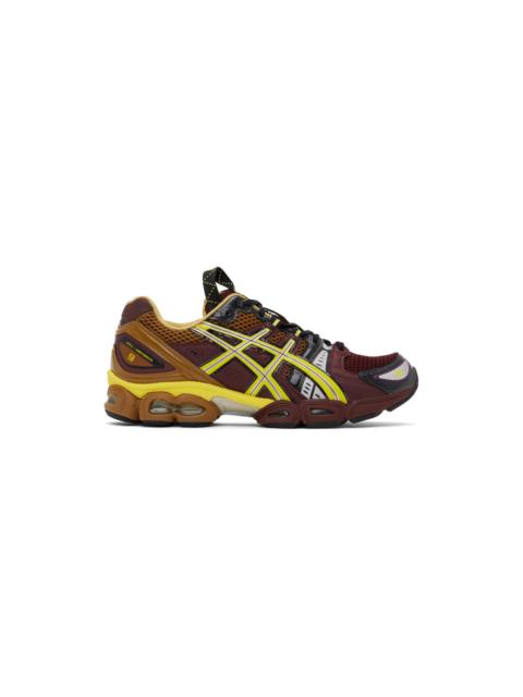 Asics Brown & Yellow Gel-Nimbus 9 Sneakers