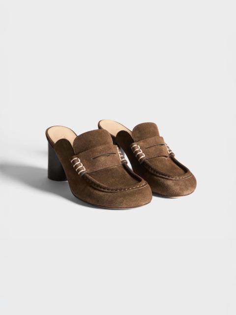 JW Anderson WOMENS LOAFER MULE SANDAL IN BROWN
