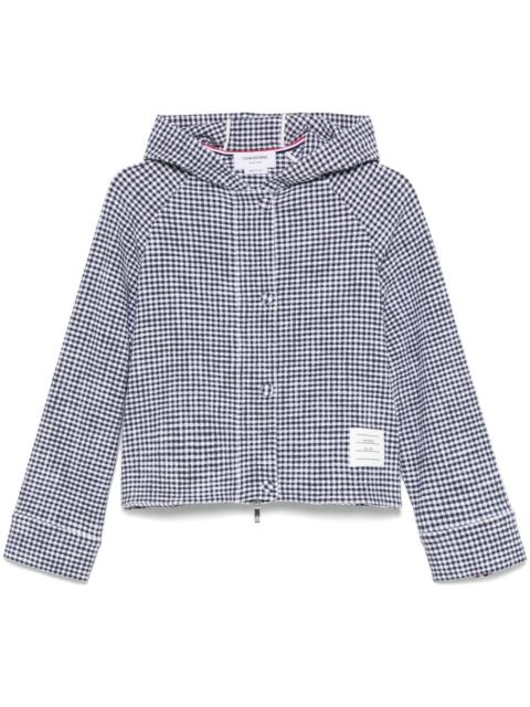 Thom Browne gingham-check tweed jacket