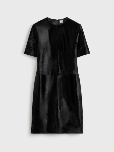 TOTEME Leather dress black
