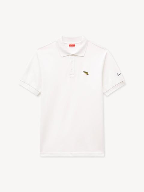 KENZO 'KENZO Jumping Tiger' embroidered slim polo in cotton
