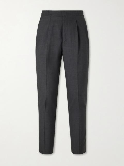 OFFICINE GÉNÉRALE Drew Tapered Pleated Wool Trousers