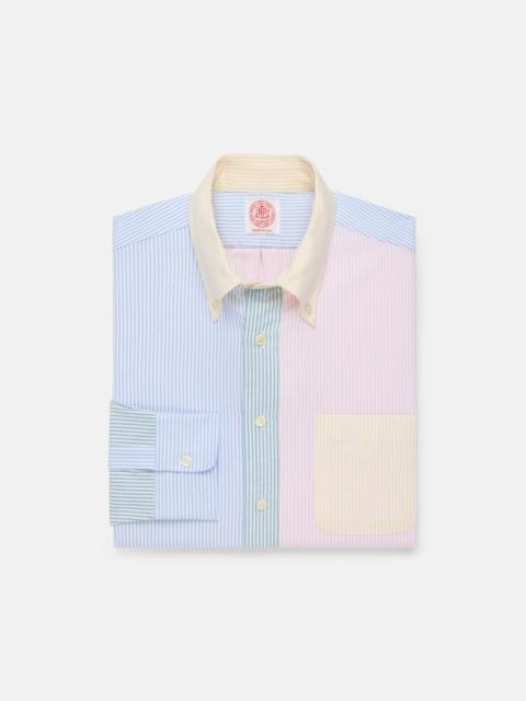 J. PRESS MADE-IN-USA UNIVERSITY STRIPE OXFORD CLOTH FUN SHIRT - CLASSIC FIT