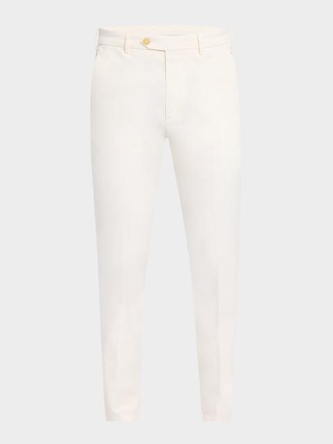 Canali Men's Straight Flat-Front Pants