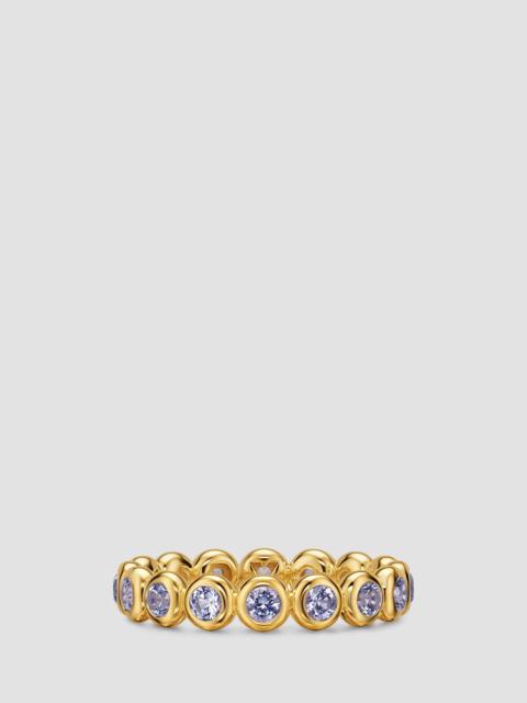 DAVID YURMAN Women's Bezel Set Band Ring in 18K Yellow Gold - Tanzanite