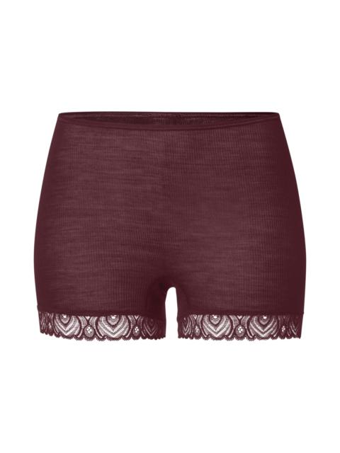 HANRO Woolen Lace Lace Trim Wool And Silk Boyleg