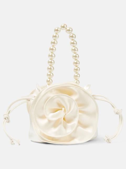 MAGDA BUTRYM Gathered silk-satin shoulder bag