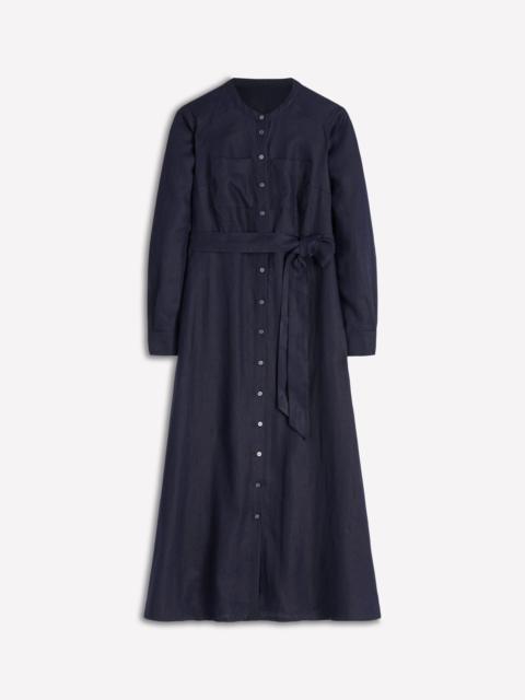BODEN Mollie Linen Shirt Dress-Navy
