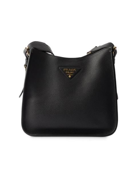 Prada Women's Medium Leather Shoulder Bag - Black