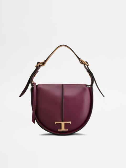 Tod's TIMELESS HOBO BAG IN LEATHER SMALL - VIOLET