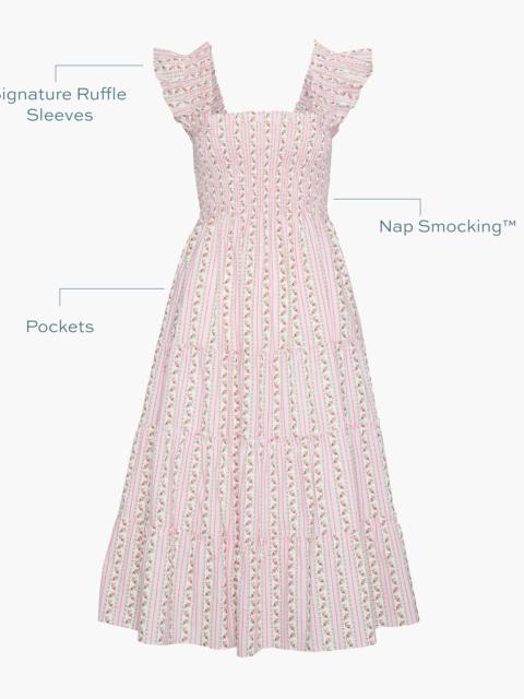 Hill House Home The Ellie Nap Dress - Pink Floral Dot Stripe