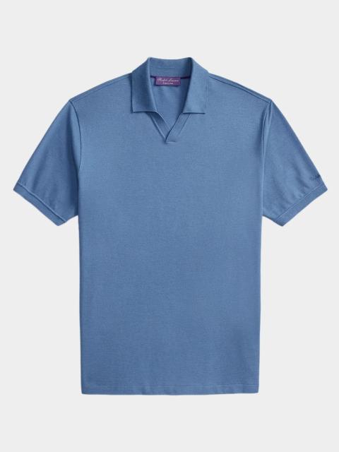 Ralph Lauren Men's Cotton-Cashmere Pique Polo Shirt