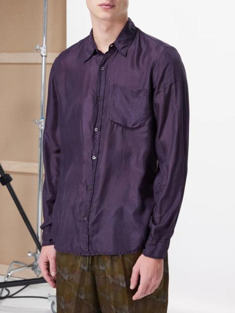 Dries Van Noten Corbino patch-pocket silk shirt
