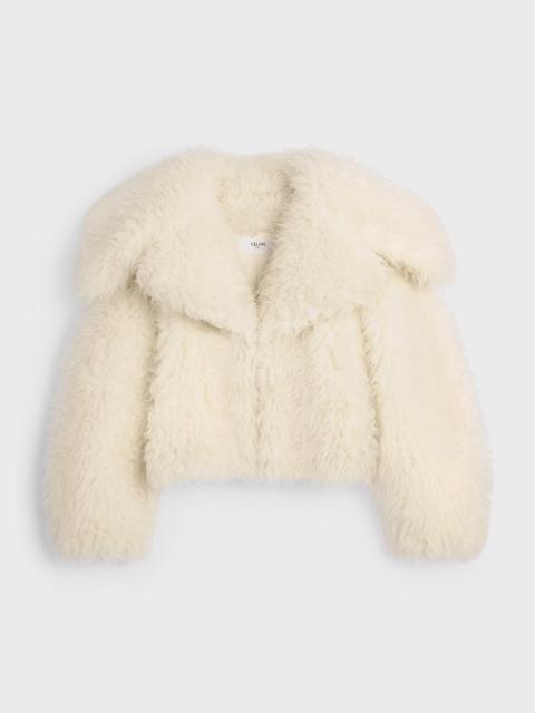 CELINE jacket IN fluffy wool