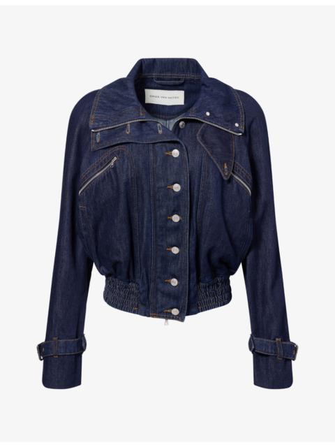 Dries Van Noten Vida Denim Bomber Jacket