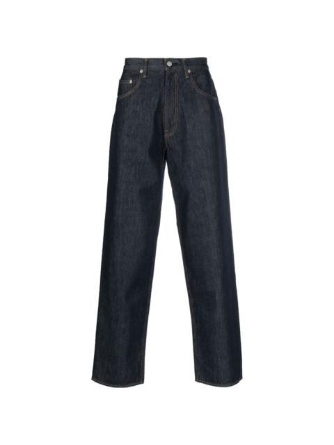 straight-leg cut jeans