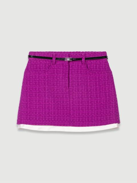 maje Tweed mini skirt