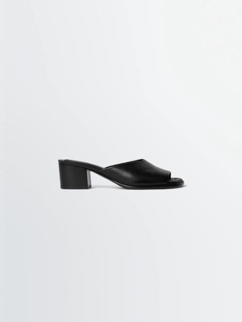 Lemaire SQUARE-HEELED MULES 55 MM IN LEATHER