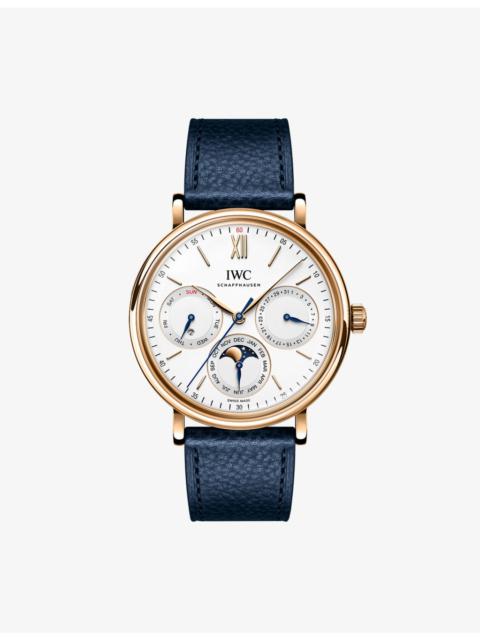 IWC Schaffhausen Portofino Perpetual Calendar 18ct Gold Automatic Watch 40mm