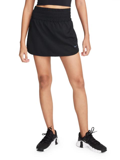 Ultrahigh Waist Skorts in Black/Black