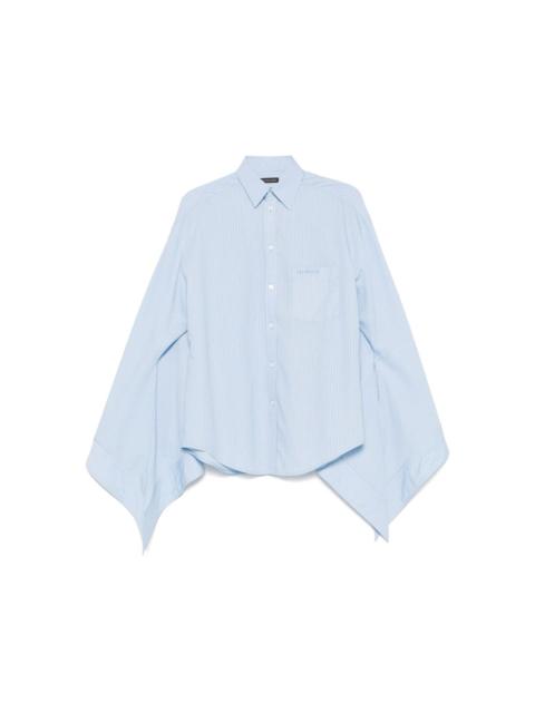 BALENCIAGA knotted-cuffs shirt