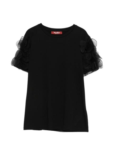 Max Mara Mseeditti ruffled-sleeve T-shirt