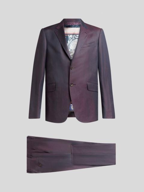 Etro SINGLE-BREASTED WOOL AND LINEN SUIT