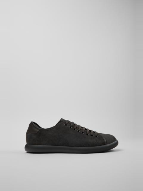 CAMPERLAB Gray Nubuck and Leather Sneakers for Men.