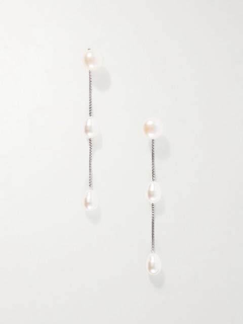 Sophie Buhai Sterling silver and pearl earrings Silver