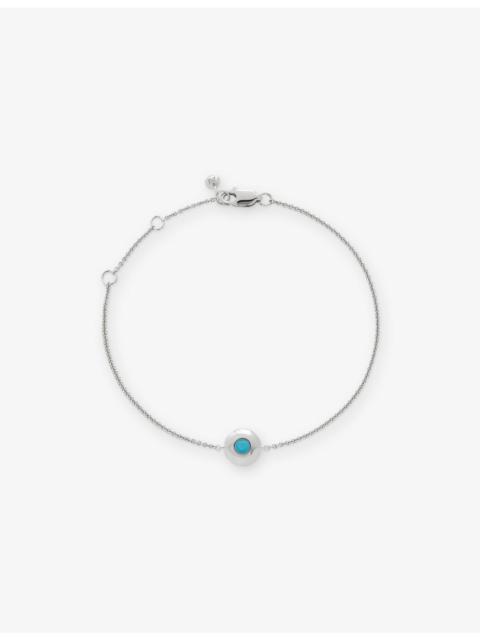 MONICA VINADER December Birthstone Sterling-Silver And Turquoise Chain Bracelet