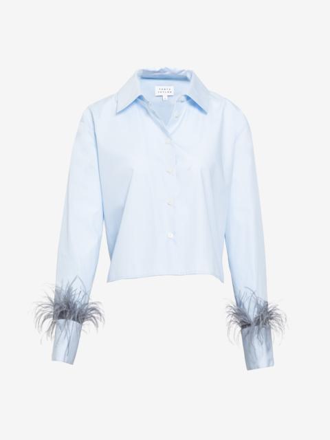 TANYA TAYLOR LARGAUX FEATHER TOP