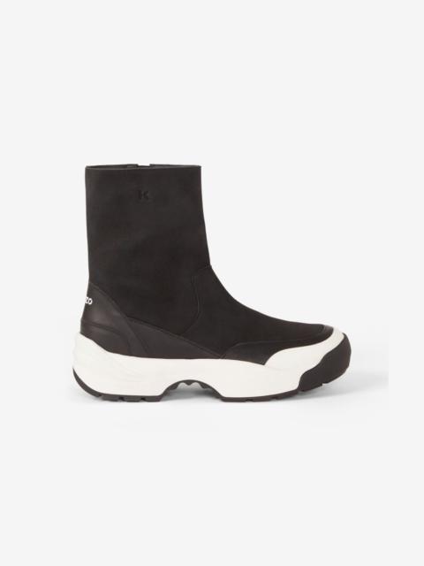 KENZO Grained leather boots