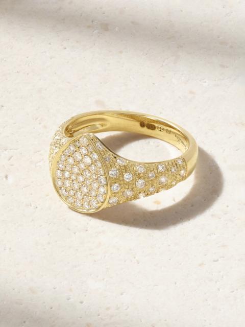 Yvonne Léon Mini Poire 9-karat Gold Diamond Ring