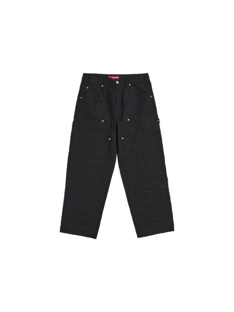 Supreme Supreme Jacquard Logos Double Knee Denim Painter Jean Black