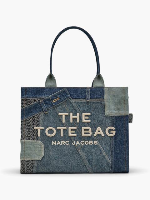 Marc Jacobs THE DECONSTRUCTED DENIM LARGE TOTE BAG