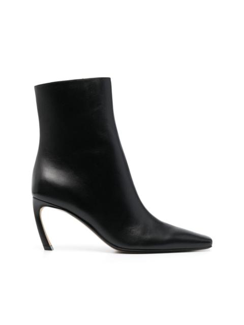 Lanvin Swing 70 leather boots