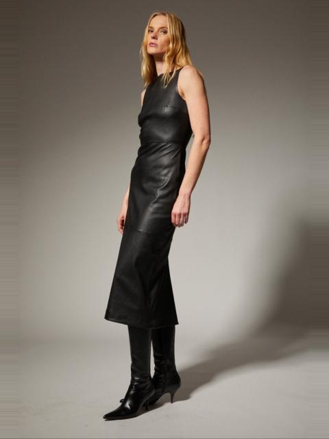 SPRWMN LILAH LEATHER MIDI DRESS