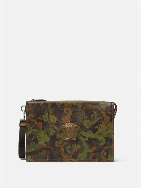 VERSACE La Medusa Baroccoflage Print Pouch