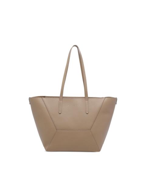 Brunello Cucinelli Duo zip leather shoulder bag