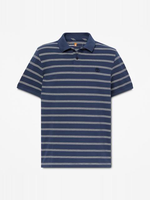 Timberland Men's Millers River Striped Short-Sleeve Polo