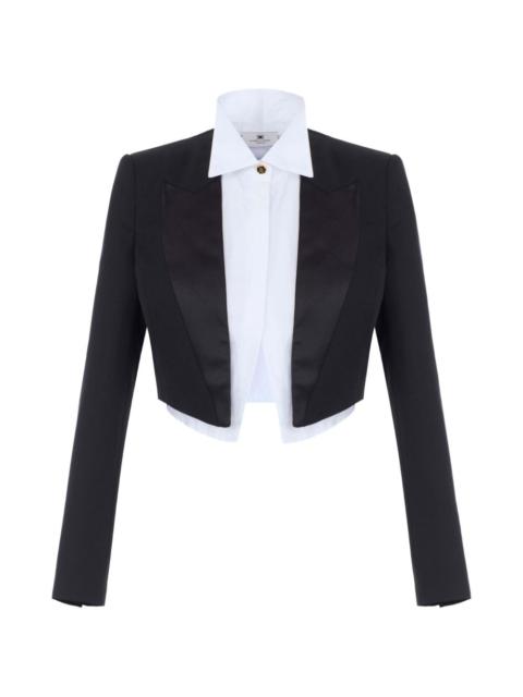 ELISABETTA FRANCHI cool wool jacket with shirt