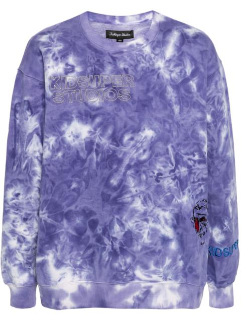 KidSuper logo-embroidered dyed sweatshirt