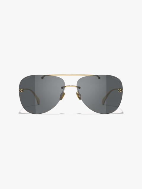 CHANEL Pilot Sunglasses