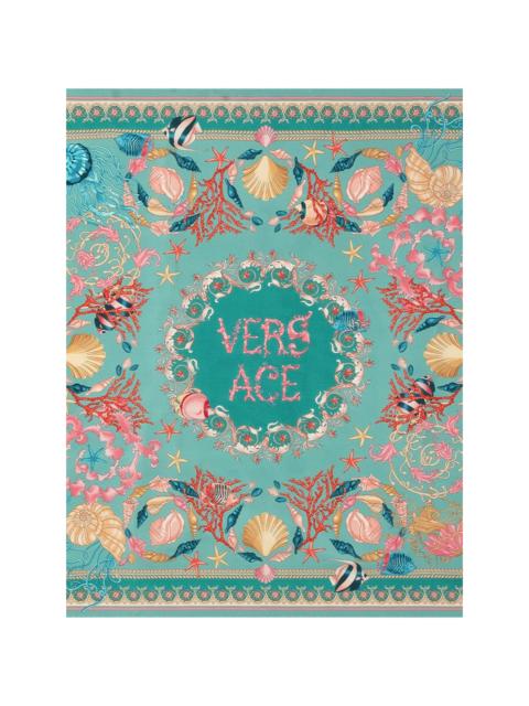 VERSACE Underwater Barocco silk scarf