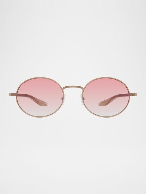 BARTON PERREIRA Anamcara Metal Oval Sunglasses